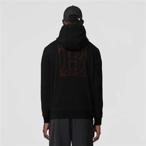 burberry monogram motif cotton hoodie|Burberry Monogram Motif Cotton Drawstring Hoodie Black .